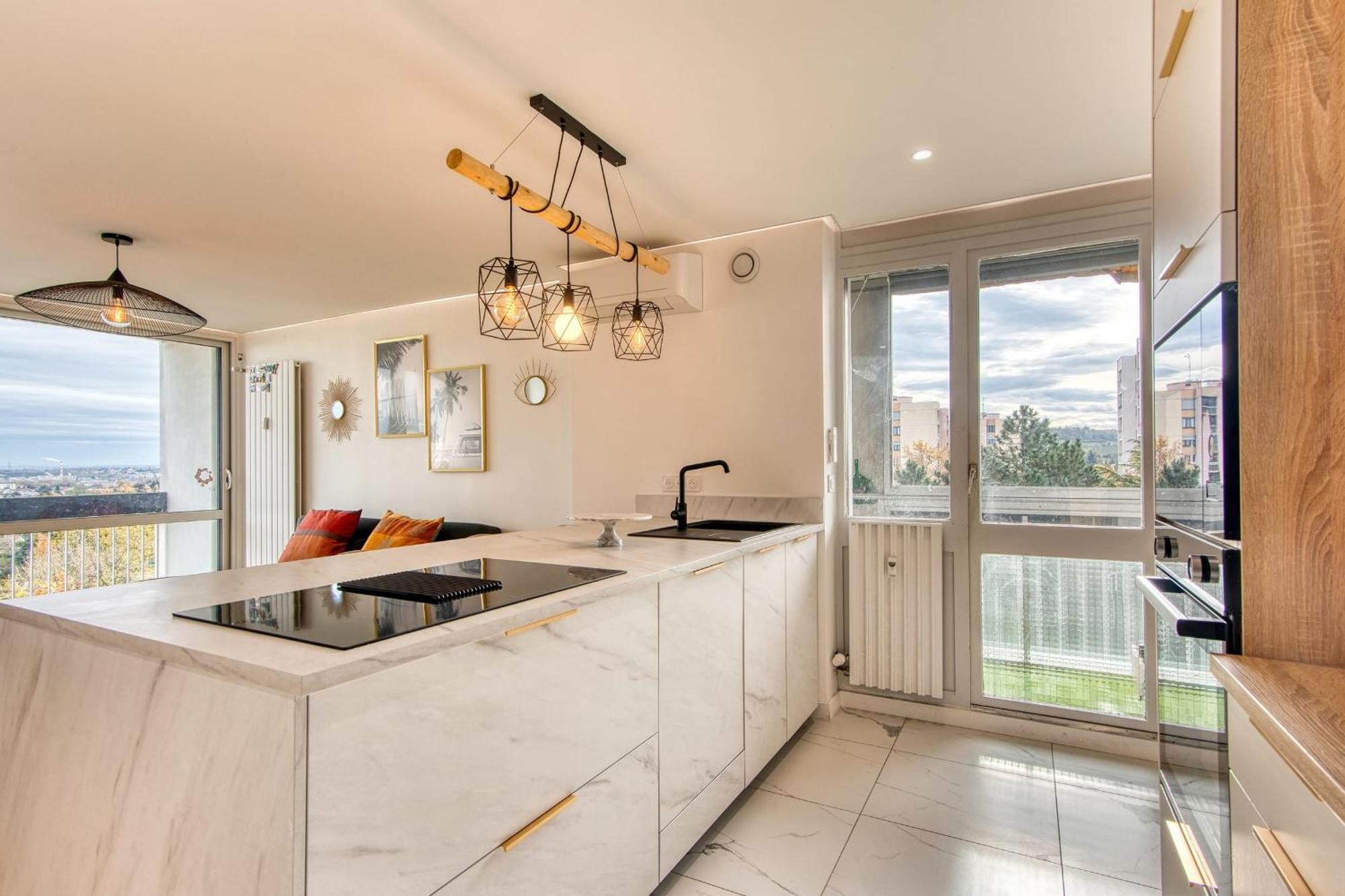 L'Horizon - Beau T2 Proche Hopital Lyon Sud Apartment Saint-Genis-Laval Exterior foto